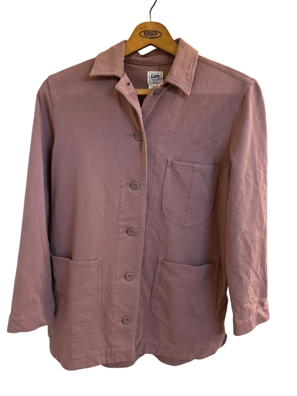 Lee Women's Mauve Button-Up Chore Jacket
